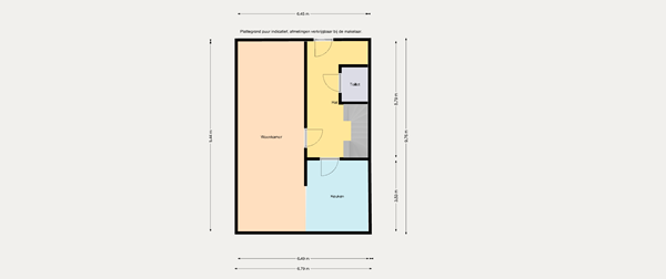 Floorplan - De Savornin Lohmanlaan 56, 9722 HJ Groningen